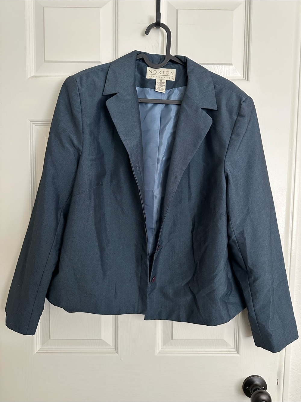 Norton McNaughton Dark Blue/Green Women's Blazer Size 14